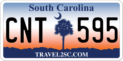 SC license plate CNT595
