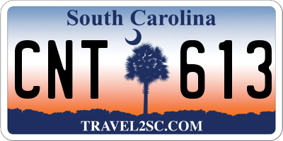 SC license plate CNT613