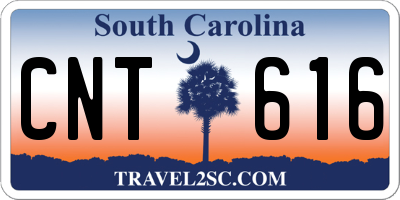 SC license plate CNT616