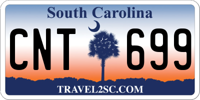 SC license plate CNT699