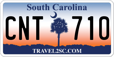 SC license plate CNT710