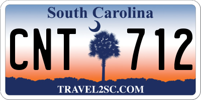 SC license plate CNT712