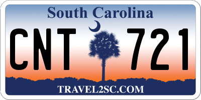 SC license plate CNT721