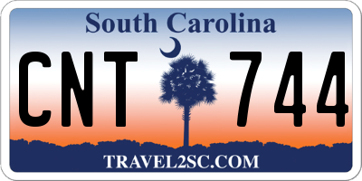 SC license plate CNT744