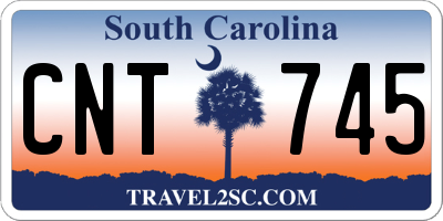 SC license plate CNT745