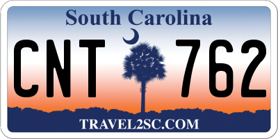 SC license plate CNT762