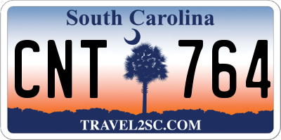 SC license plate CNT764