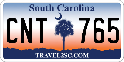 SC license plate CNT765