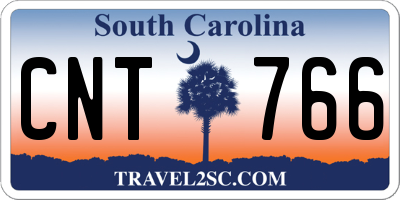 SC license plate CNT766