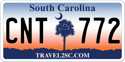 SC license plate CNT772