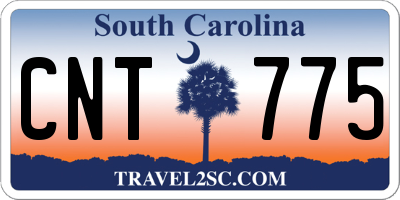 SC license plate CNT775