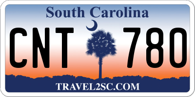 SC license plate CNT780