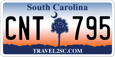 SC license plate CNT795