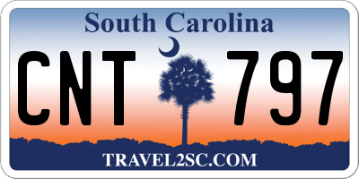 SC license plate CNT797