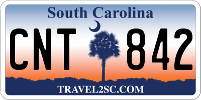 SC license plate CNT842