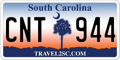 SC license plate CNT944