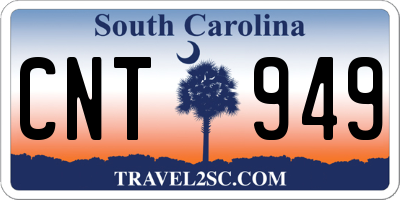 SC license plate CNT949