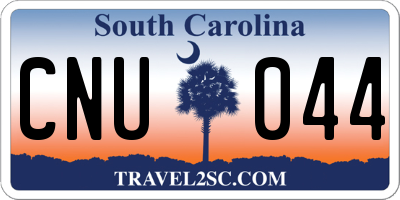 SC license plate CNU044