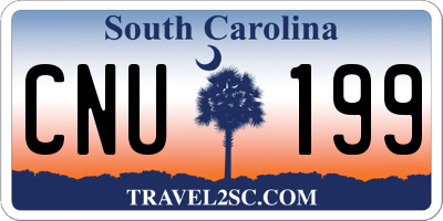 SC license plate CNU199