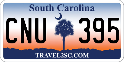 SC license plate CNU395