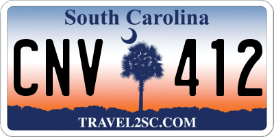 SC license plate CNV412