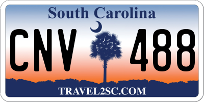 SC license plate CNV488