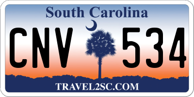 SC license plate CNV534
