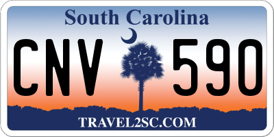 SC license plate CNV590