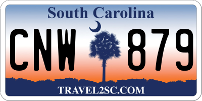 SC license plate CNW879