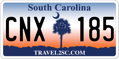 SC license plate CNX185