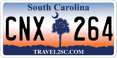 SC license plate CNX264