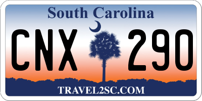 SC license plate CNX290