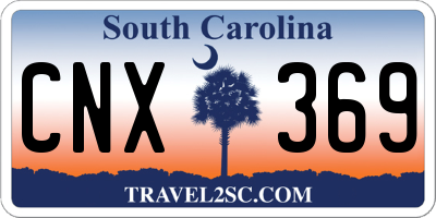 SC license plate CNX369