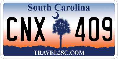 SC license plate CNX409