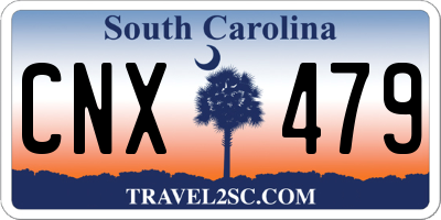 SC license plate CNX479