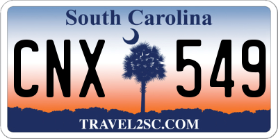 SC license plate CNX549