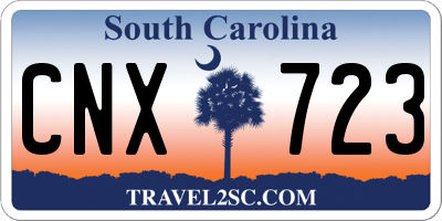 SC license plate CNX723