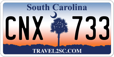SC license plate CNX733