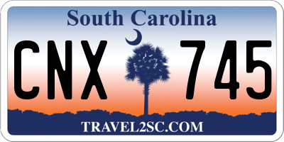 SC license plate CNX745