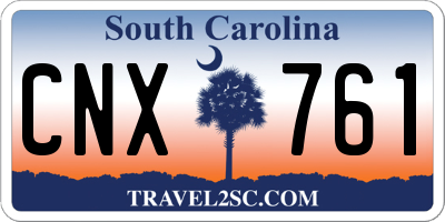 SC license plate CNX761