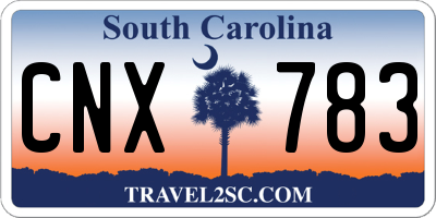 SC license plate CNX783