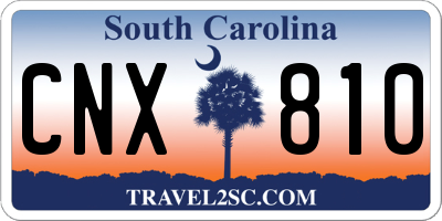 SC license plate CNX810