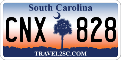 SC license plate CNX828