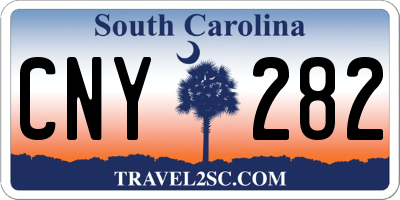 SC license plate CNY282