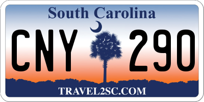 SC license plate CNY290