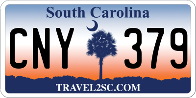 SC license plate CNY379