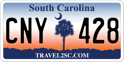 SC license plate CNY428