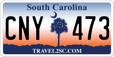 SC license plate CNY473