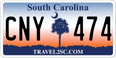 SC license plate CNY474