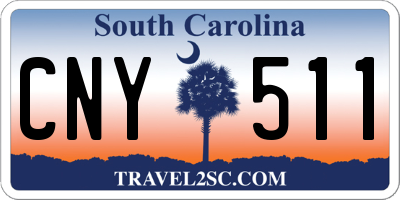 SC license plate CNY511